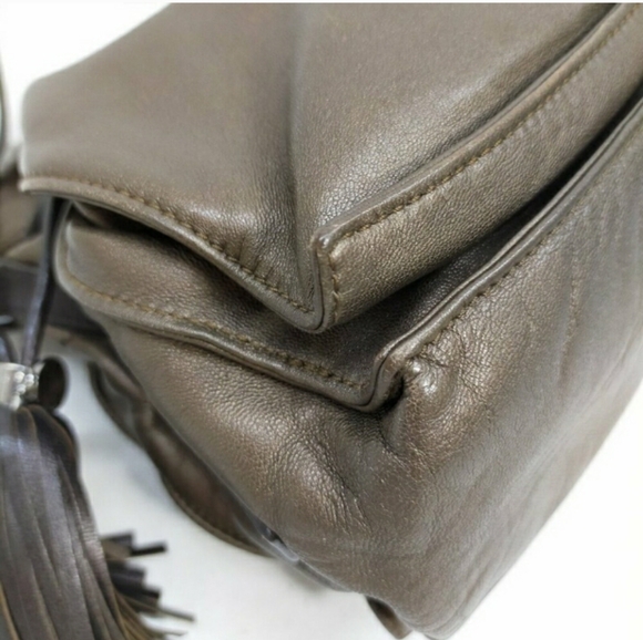 Loewe Flamenco Tassel Bronze Leather Shoulder Bag - Picture 6 of 16